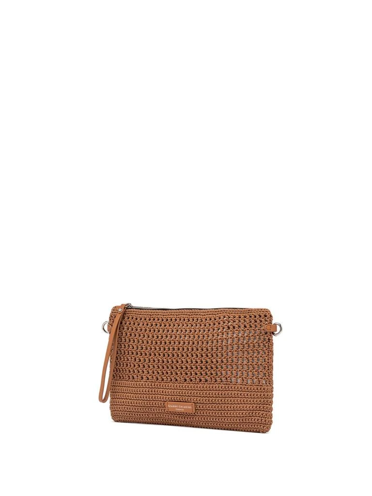 商品GIANNI CHIARINI|Victoria Leather Clutch Bag In Crochet Fabric,价格¥735,第2张图片详细描述