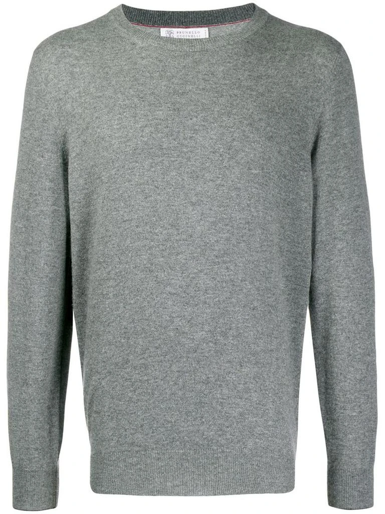 商品Brunello Cucinelli|BRUNELLO CUCINELLI BRUNELLO CUCINELLI - Crew-neck cashmere jumper,价格¥3908,第1张图片