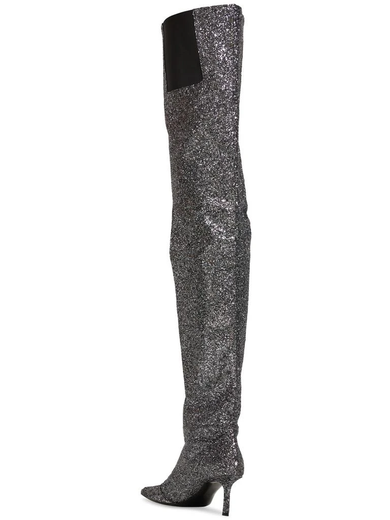 商品Alexander Wang|65mm Viola Glittered Over-the-knee Boots,价格¥6101,第3张图片详细描述