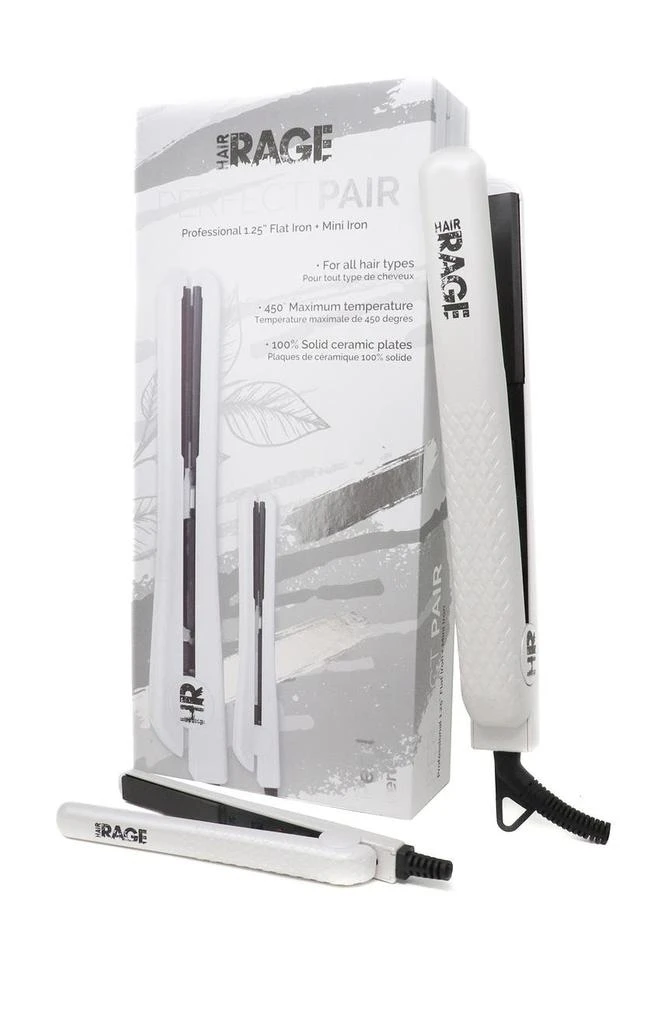 商品HAIR RAGE|Perfect Pair Flat Iron Set | Full Size + Mini,价格¥247,第1张图片