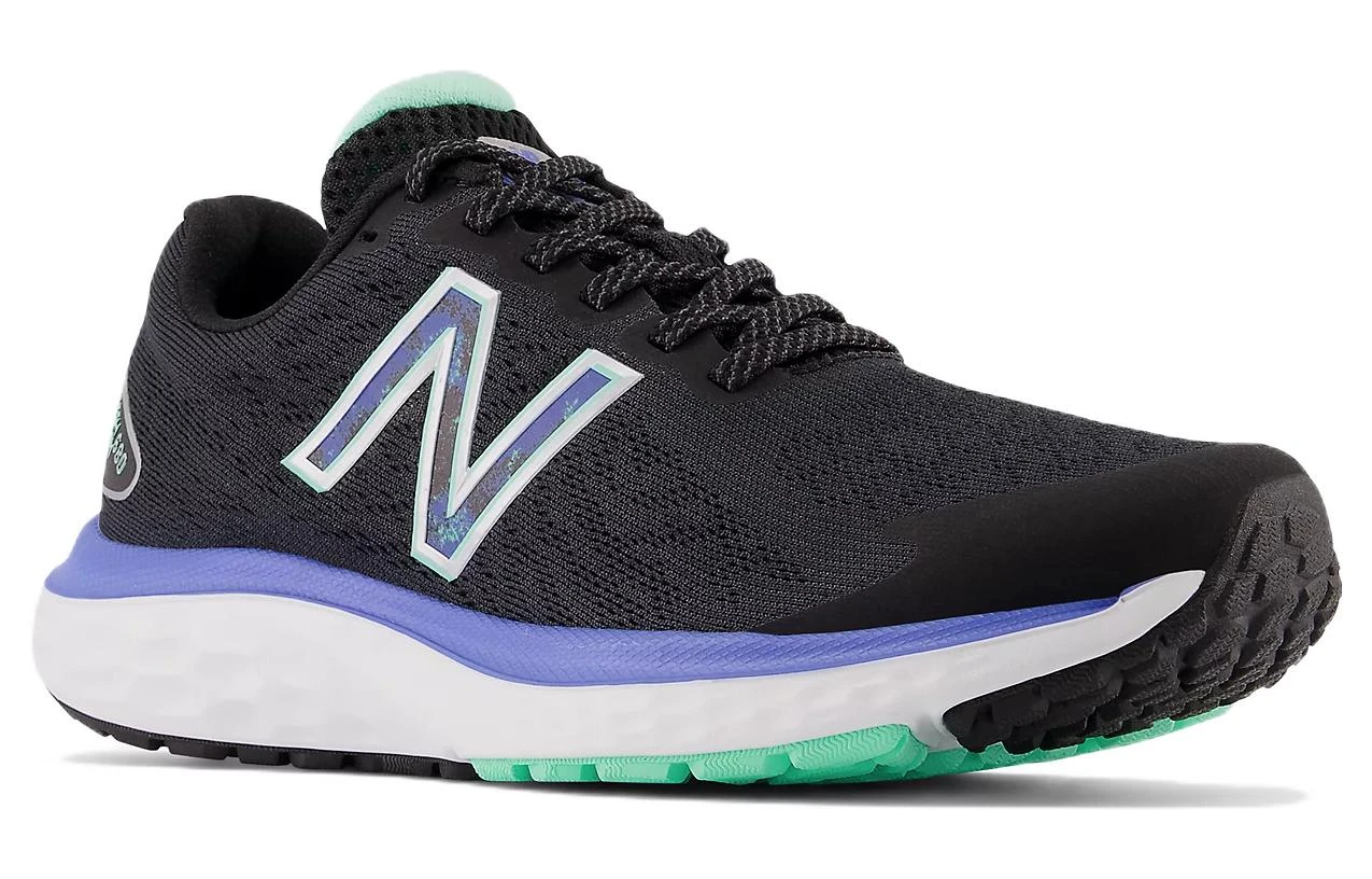 商品[国内直发] New Balance|NB 990 V7 v7 Fresh Foam 复古 织物皮革防滑耐磨透气 低帮跑步鞋 女款 黑蓝色,价格¥311,第4张图片详细描述