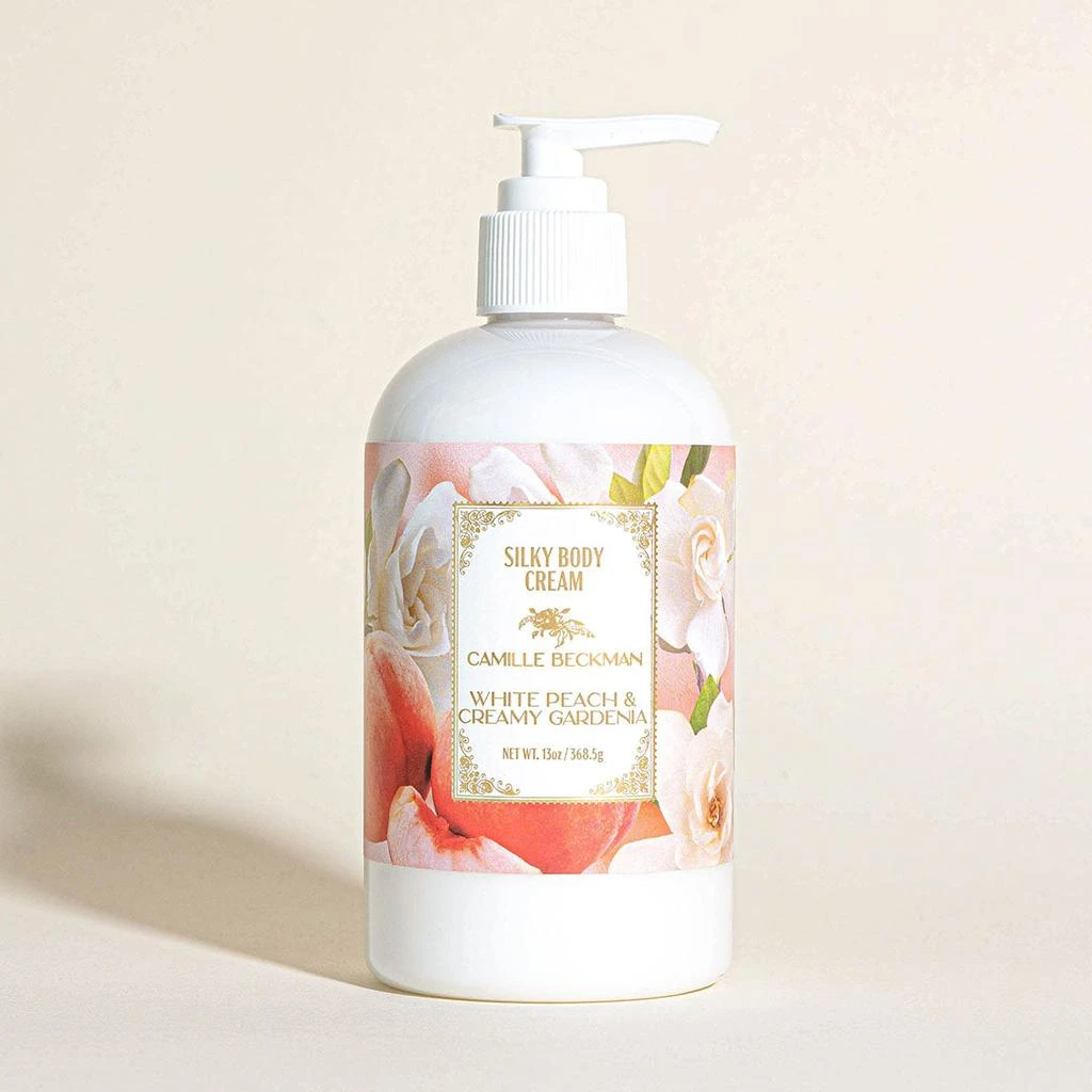 商品Camille Beckman|Silky Body Cream 13oz White Peach & Creamy Gardenia,价格¥75,第1张图片