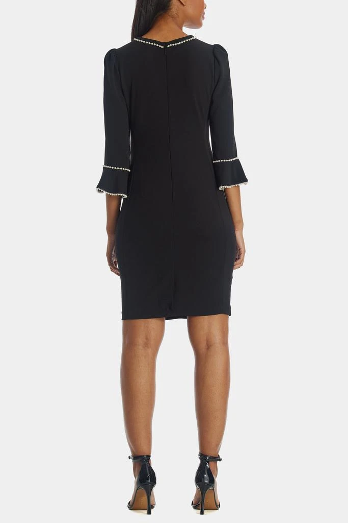 商品Karl Lagerfeld Paris|Tulip Sleeve Scuba Crepe Sheath Dress,价格¥562,第5张图片详细描述