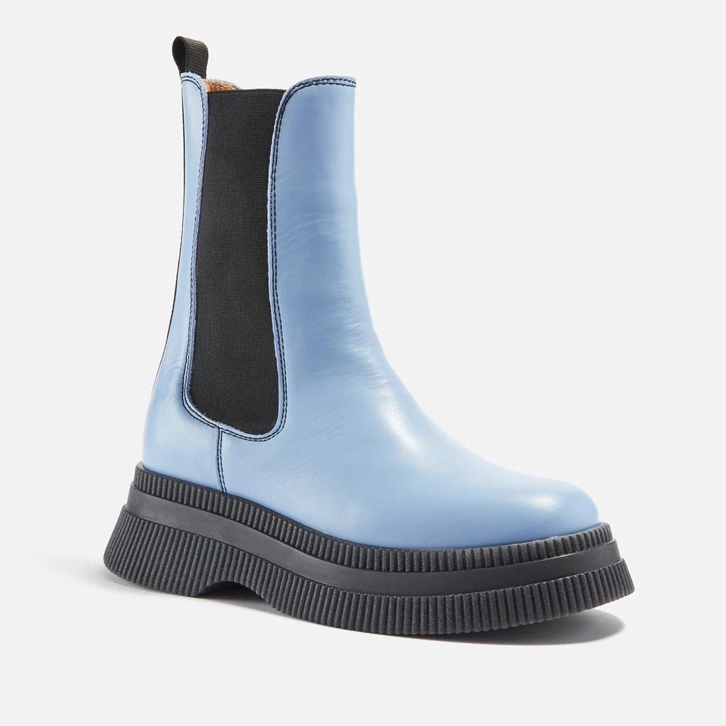 商品Ganni|Ganni Women's Mid Leather Chelsea Boots,价格¥1168,第2张图片详细描述