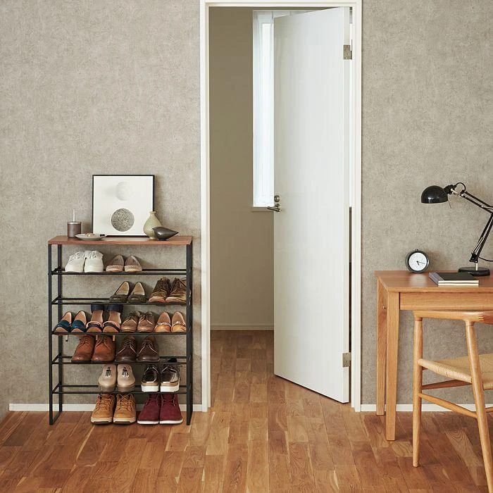 商品Yamazaki|Tower 6-Tier Wood Top Shoe Rack,价格¥933,第2张图片详细描述
