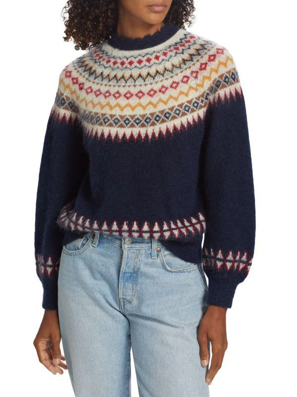 商品DÔEN|Harvest Fair Isle-Inspired Mohair-Blend Sweater,价格¥1182,第1张图片