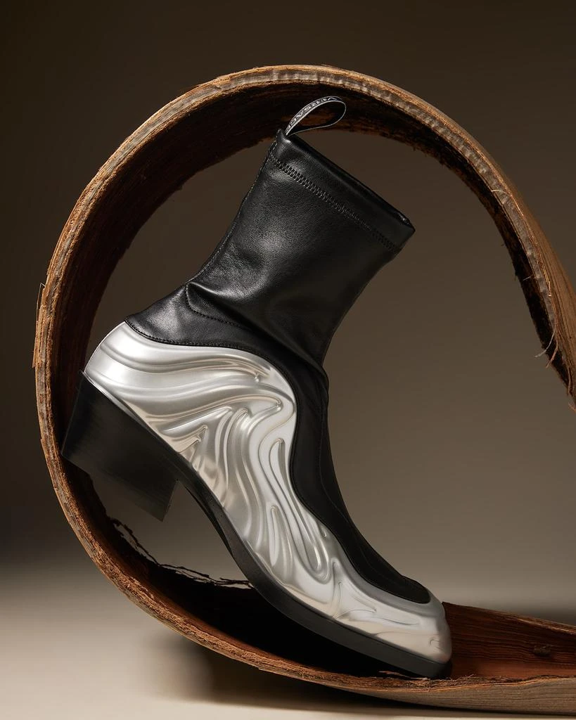 商品Versace|Men's Solare 3D Stretch Ankle Boots,价格¥8344,第2张图片详细描述