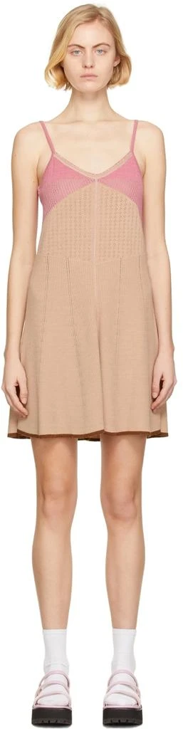 商品Marc Jacobs|Beige & Pink 'The Pointelle' Knit Dress,价格¥860,第1张图片