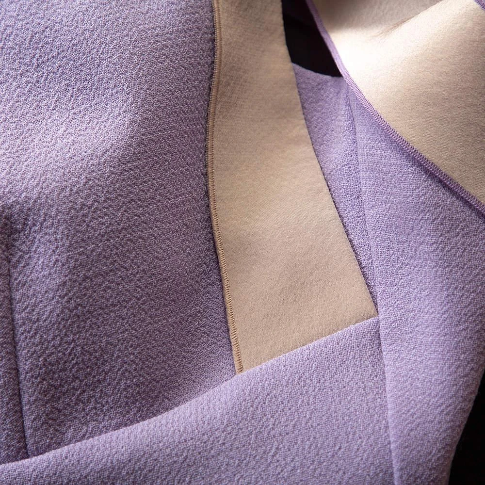 商品[二手商品] ROLAND MOURET|Roland Mouret Lavender Wool Crepe One Shoulder Aglais Dress L,价格¥2147,第4张图片详细描述