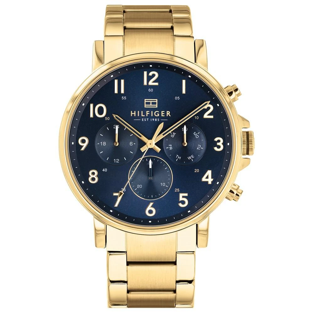 商品Tommy Hilfiger|Men's Gold-Tone Bracelet Watch 44mm,价格¥1202,第1张图片