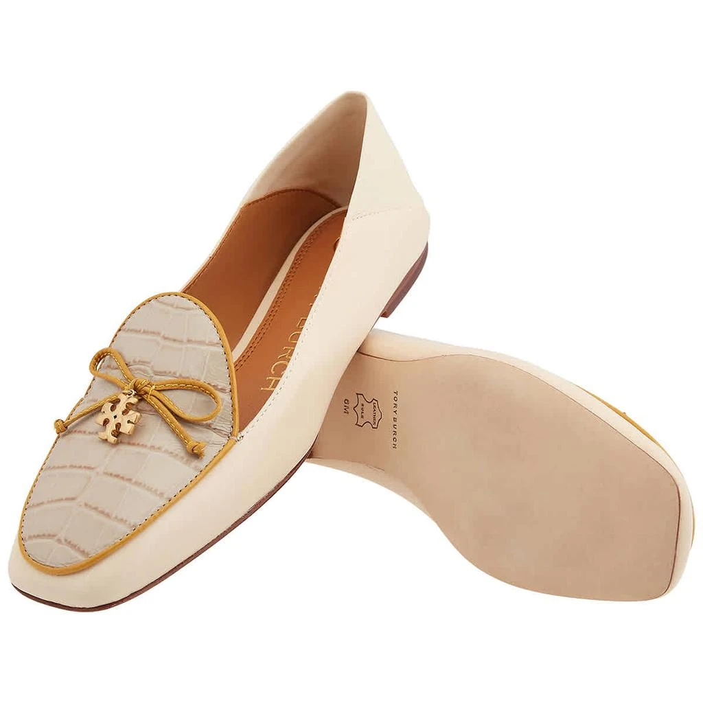 商品Tory Burch|Ladies New Cream / Taupe / New Cream Tory Charm Loafer,价格¥1456,第2张图片详细描述