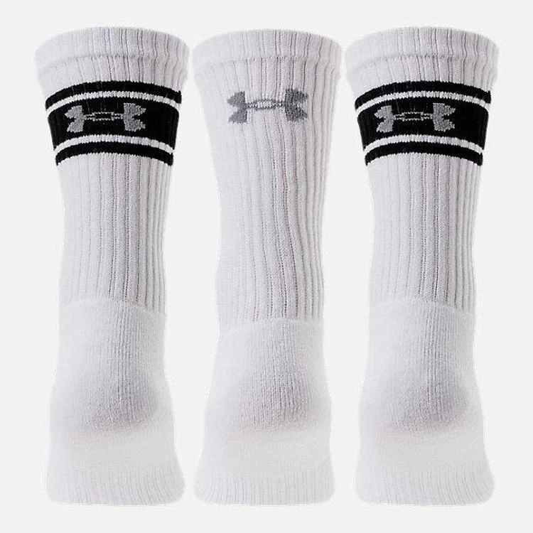 商品Under Armour|Men's Under Armour Charged Cotton 6-Pack Crew Socks,价格¥75,第1张图片