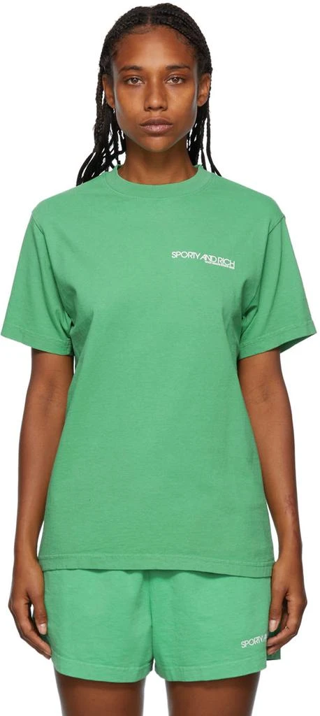 商品Sporty & Rich|Green Disco T-Shirt,价格¥282,第1张图片