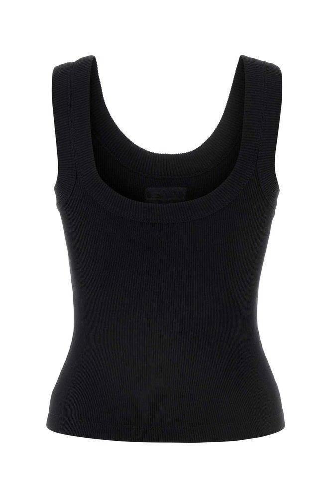 商品Alexander Wang|Alexander Wang Logo Embossed Fine Ribbed Tank Top,价格¥1186,第1张图片