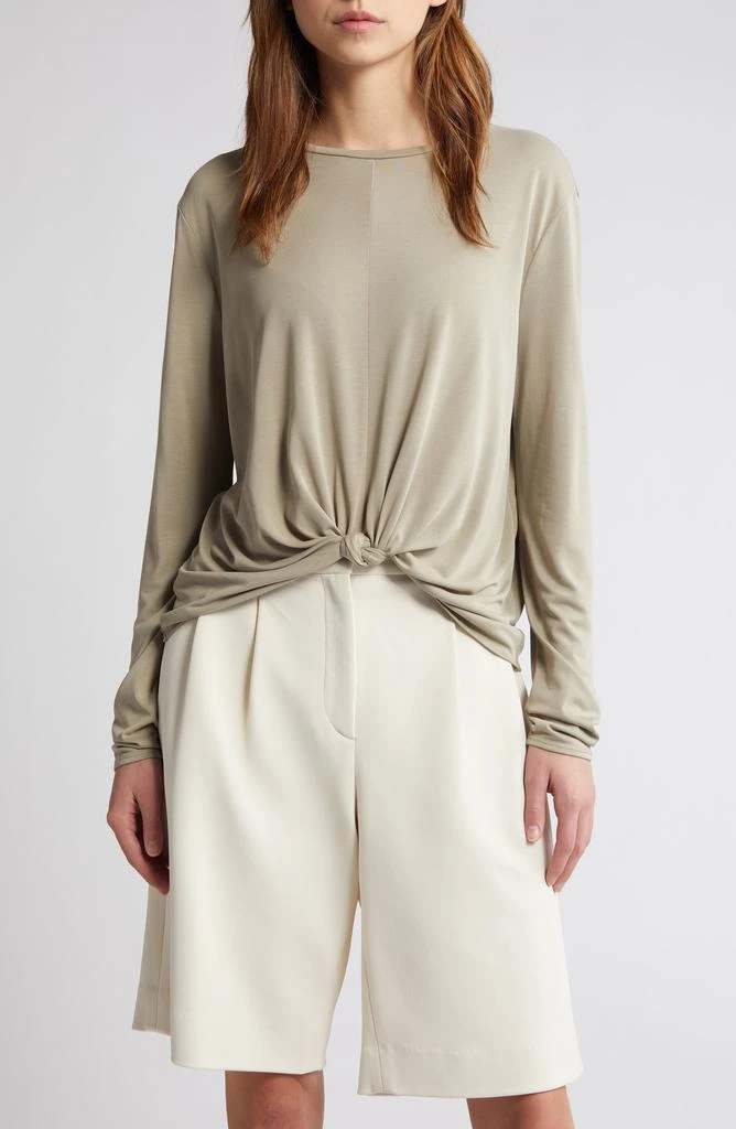 商品Rag & Bone|Jenna Knotted Long Sleeve T-Shirt,价格¥537,第1张图片