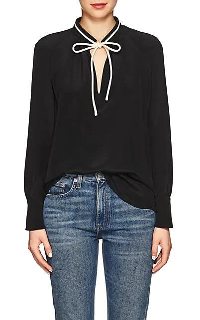 商品Derek Lam|Silk Tieneck Blouse,价格¥2175,第1张图片