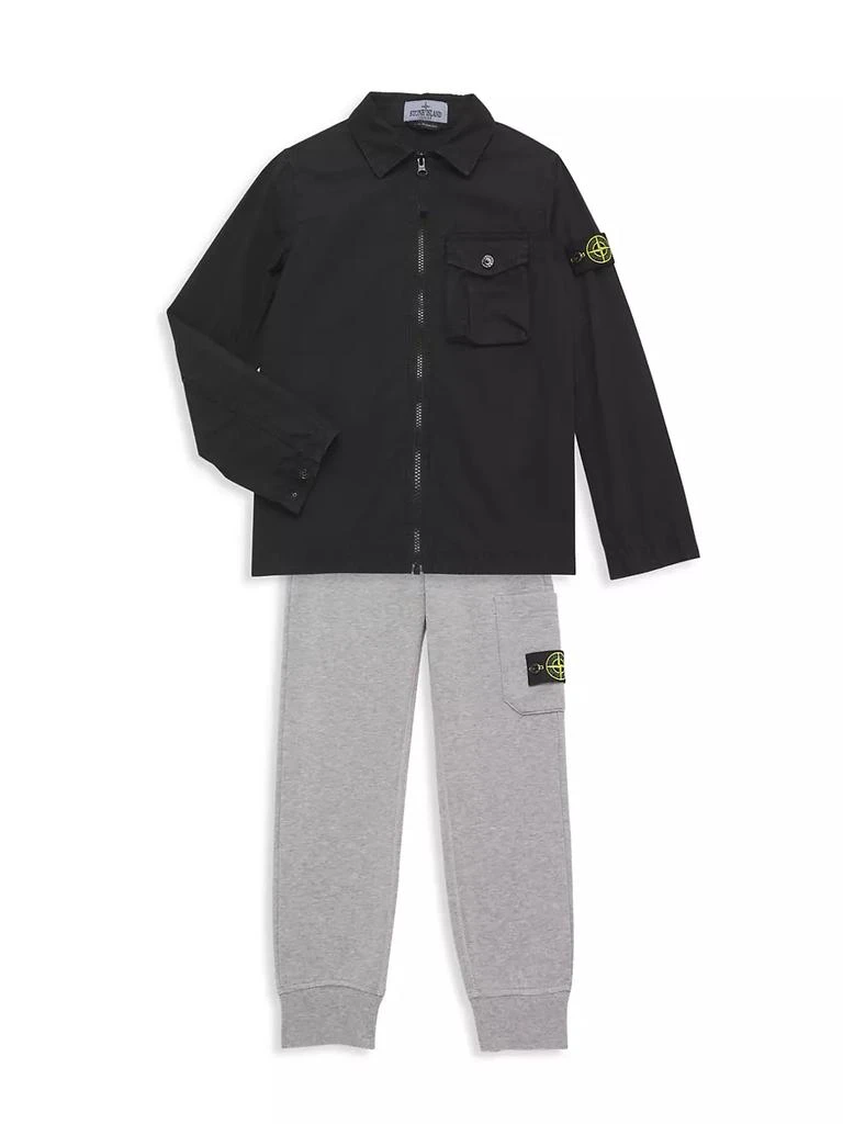 商品Stone Island|Little Boy's &amp; Boy's Collared Overshirt,价格¥1040,第2张图片详细描述