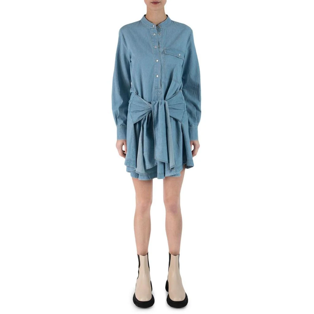 商品Derek Lam|Derek Lam 10 Crosby Womens Leah Chambray Mini Shirtdress,价格¥407,第1张图片