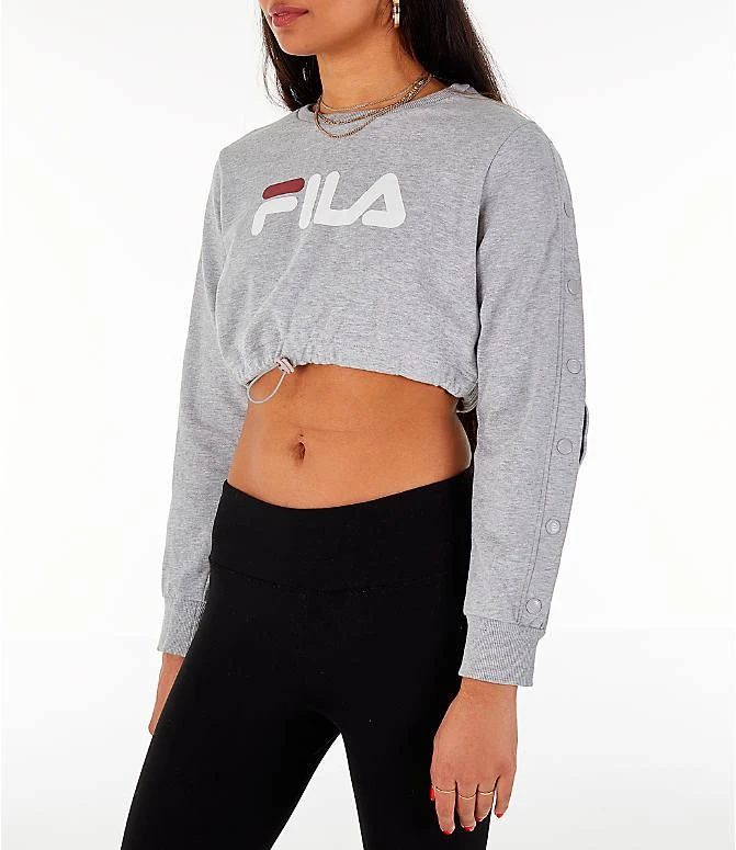 商品Fila|Women's Fila Charlotte Cropped Crew Sweatshirt,价格¥149,第4张图片详细描述