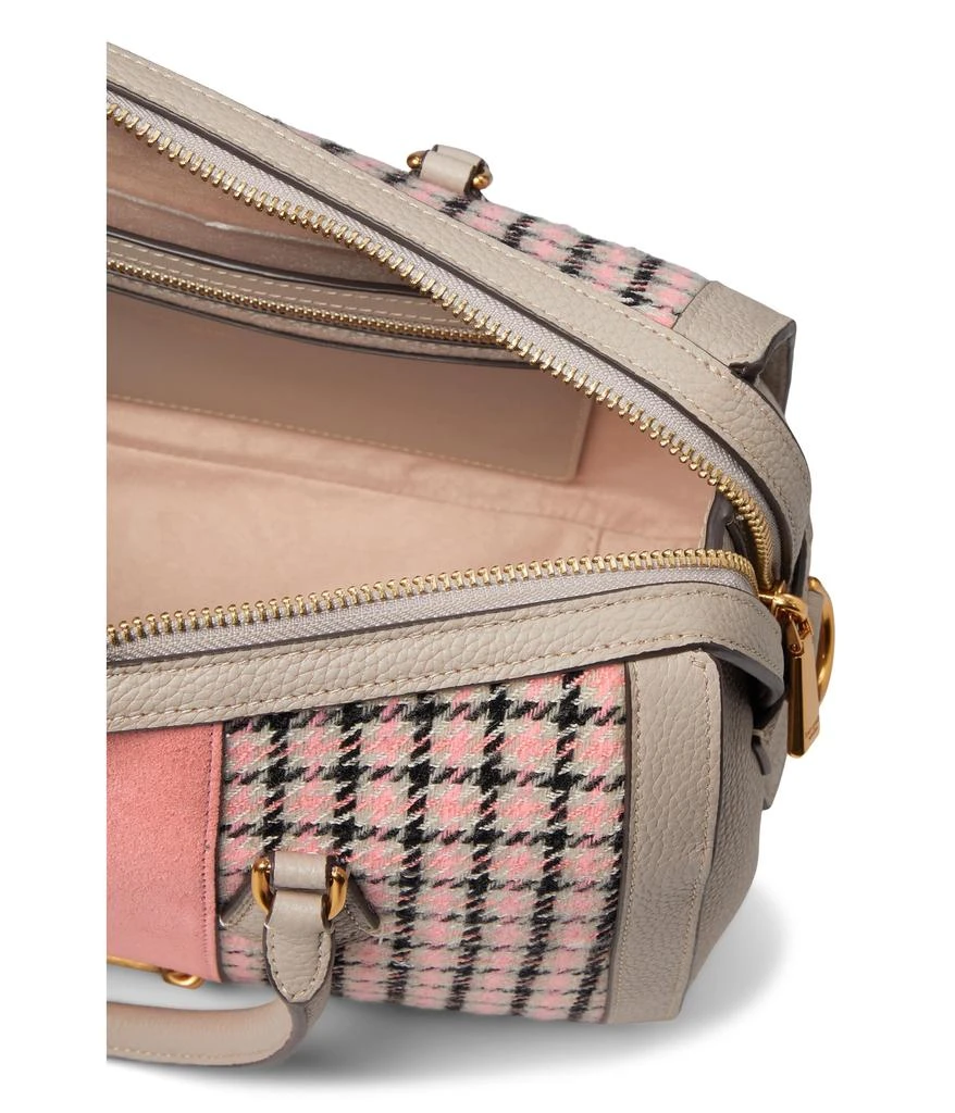 商品Kate Spade|Gramercy Racing Stripe Plaid Twill Fabric Medium Satchel,价格¥1612,第3张图片详细描述