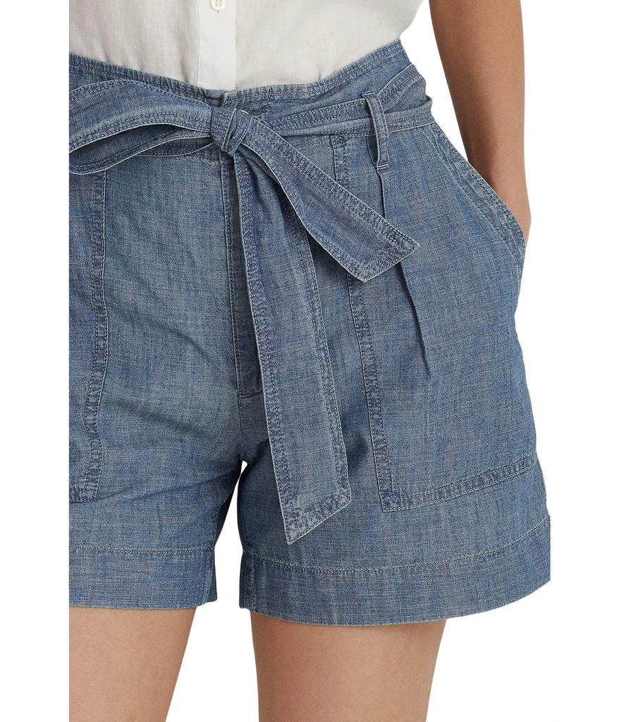商品Ralph Lauren|Belted Chambray Shorts,价格¥731,第2张图片详细描述