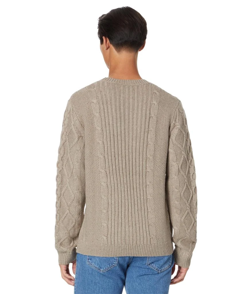 商品Lucky Brand|Mixed Stitch Tweed Crew Neck Sweater,价格¥420,第2张图片详细描述