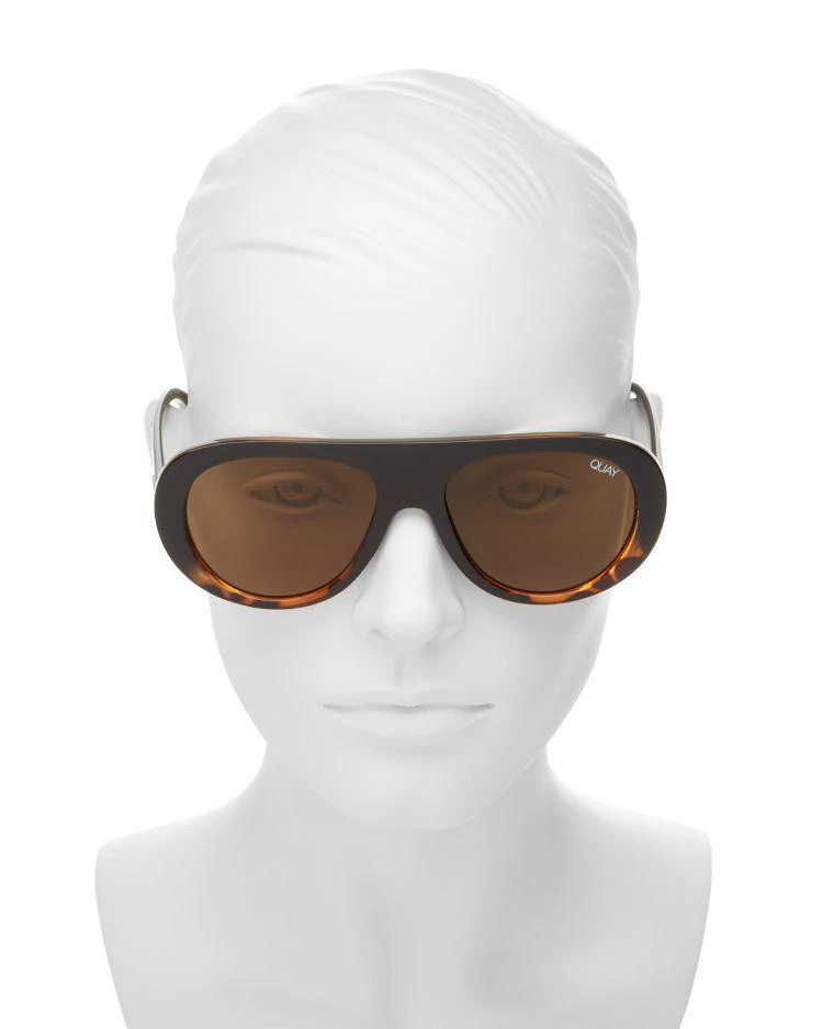 商品Quay|Women's Bold Move Aviator Sunglasses, 54mm,价格¥445,第3张图片详细描述