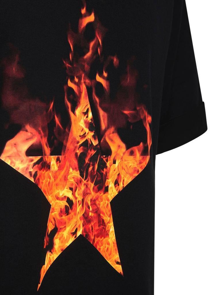 商品Neil Barrett|Fired Star Print Cotton Jersey T-shirt,价格¥1410,第5张图片详细描述