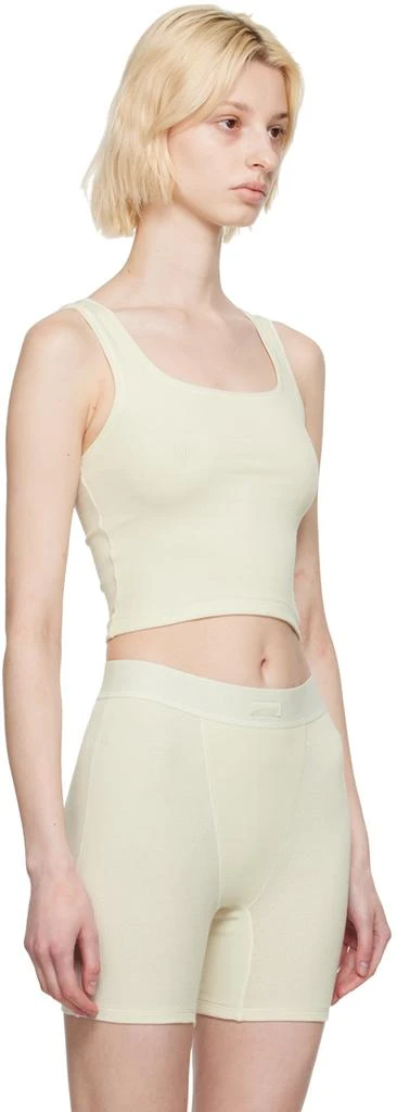 商品SKIMS|Off-White Cotton Rib Tank Top,价格¥261,第2张图片详细描述