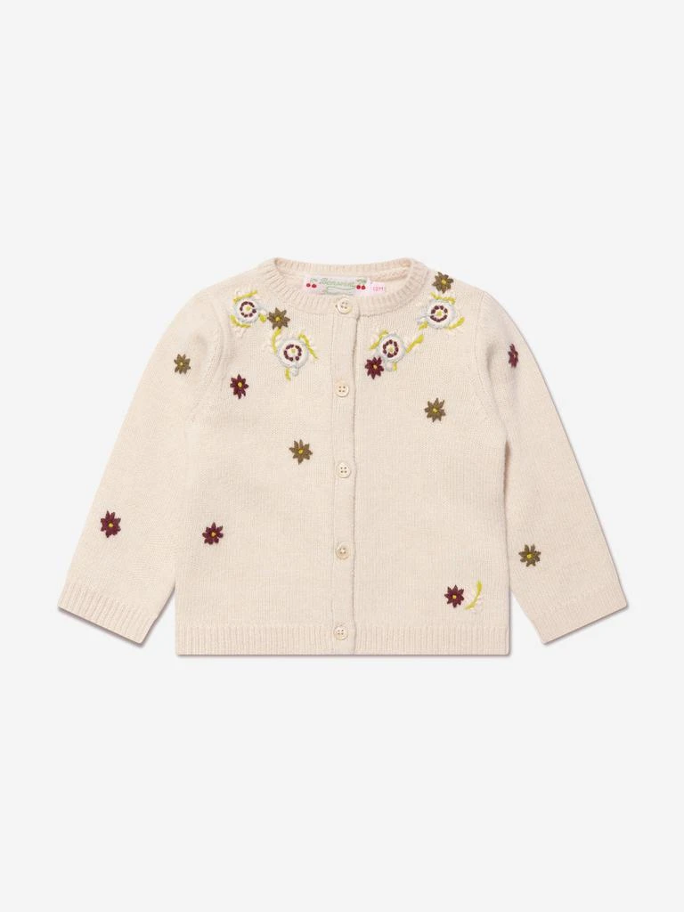 商品Bonpoint|Bonpoint Baby Girls Telnie Wool Cardigan in Ivory,价格¥834,第1张图片