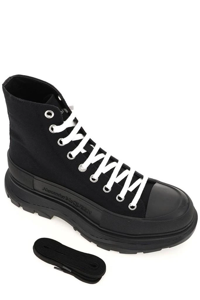 商品Alexander McQueen|Alexander McQueen Tread Slick Lace-Up Sneakers,价格¥3869,第4张图片详细描述