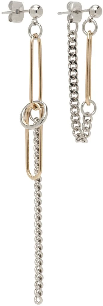 商品Justine Clenquet|Gold & Silver Sid Earrings,价格¥379,第1张图片