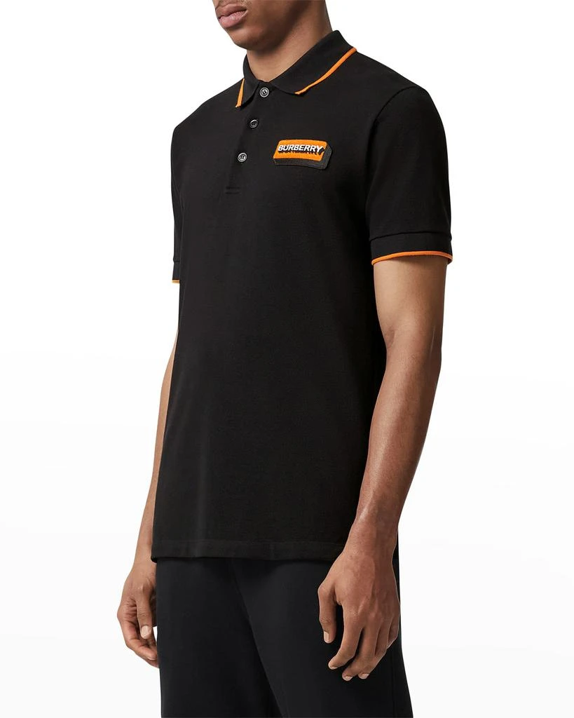 商品Burberry|Men's Perrywood TB Pique Polo Shirt,价格¥2300,第1张图片