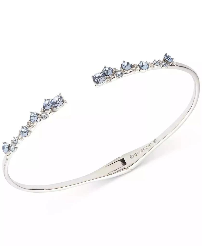 商品Givenchy|Silver-Tone 2-Pc. Set Stone Scatter Cluster Cuff Bangle Bracelet & Matching Drop Earrings,价格¥415,第2张图片详细描述