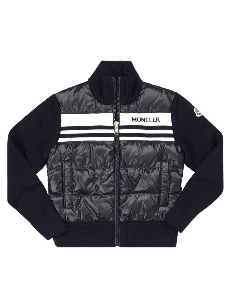 商品Moncler|Moncler Enfant Logo-Intarsia Zipped Padded Jacket,价格¥3450,第1张图片