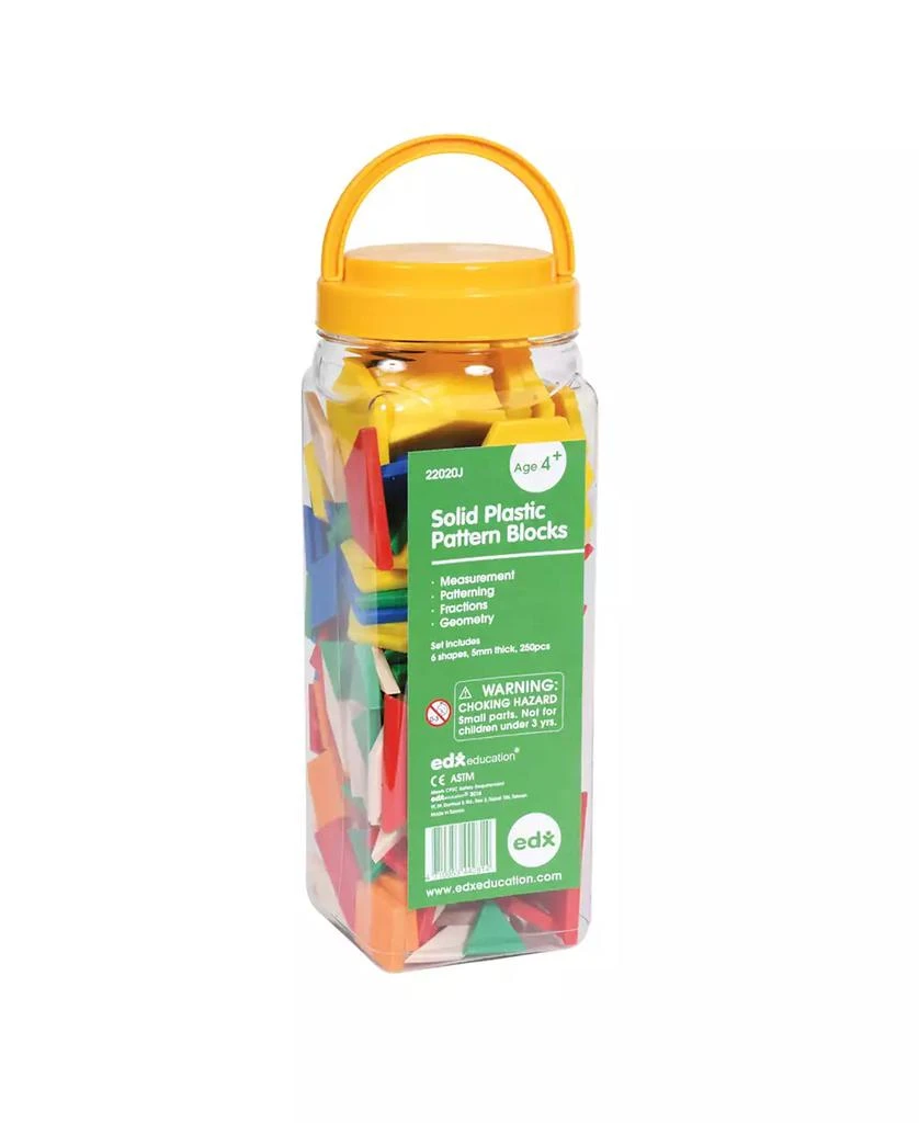 商品edxeducation|Pattern Blocks Plastic, Set of 250,价格¥185,第1张图片