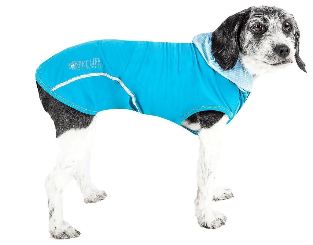 商品Pet Life|Pet Life  Active 'Pull-Rover' 4-Way Stretch Sleeveless Fitness Yoga Dog T-Shirt Hoodie,价格¥264,第1张图片