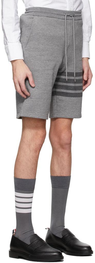 商品Thom Browne|灰色 Loopback 4-Bar Classic 短裤,价格¥5414,第4张图片详细描述