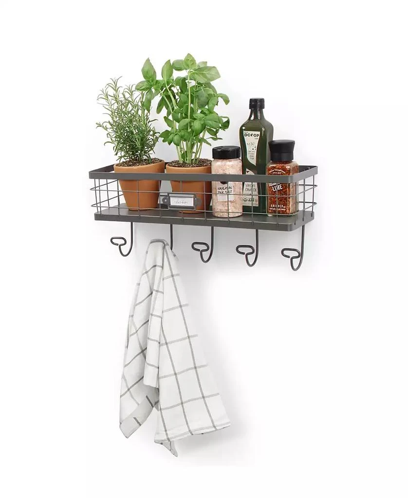 商品Spectrum|Vintage-like Living Wall Mount Basket Hook Station,价格¥344,第2张图片详细描述