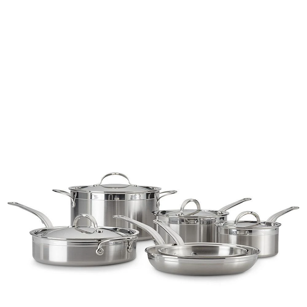 ProBond® Forged 10-Piece Professional Clad Stainless Steel Cookware Set with TITUM® Nonstick 商品