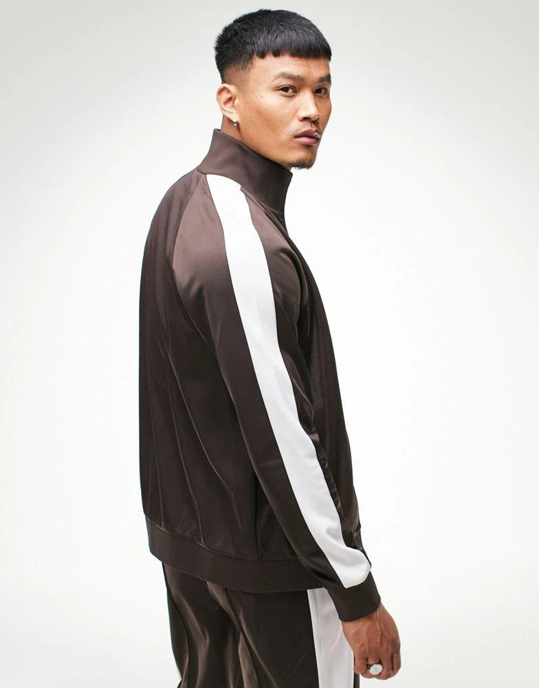 商品Fila|Fila track top with logo in brown - exclusive to ASOS,价格¥200,第2张图片详细描述