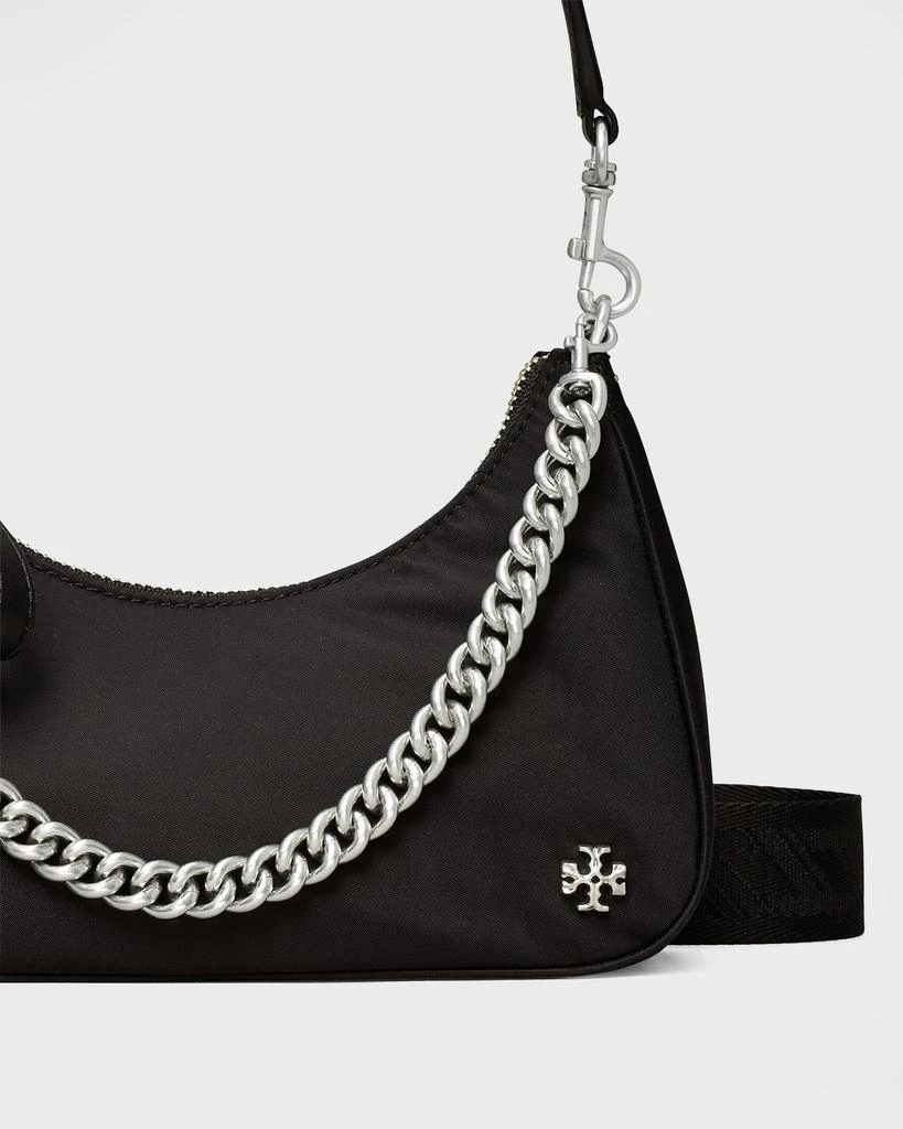 商品Tory Burch|151 Mercer Patent Small Crescent Bag,价格¥2084,第4张图片详细描述