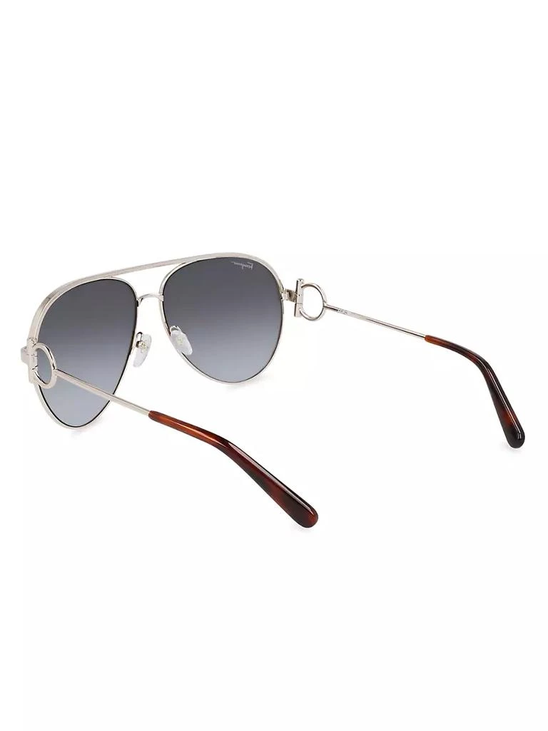 商品Salvatore Ferragamo|Gancini 60MM Pilot Sunglasses,价格¥2537,第5张图片详细描述