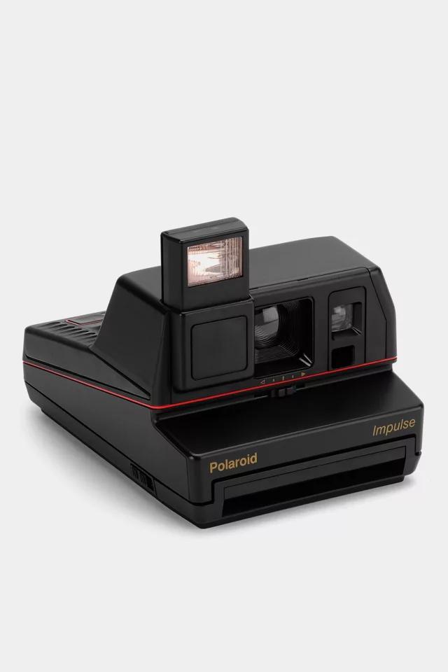 商品Polaroid|Polaroid Black Impulse Vintage 600 Instant Camera Refurbished by Retrospekt,价格¥1034,第1张图片