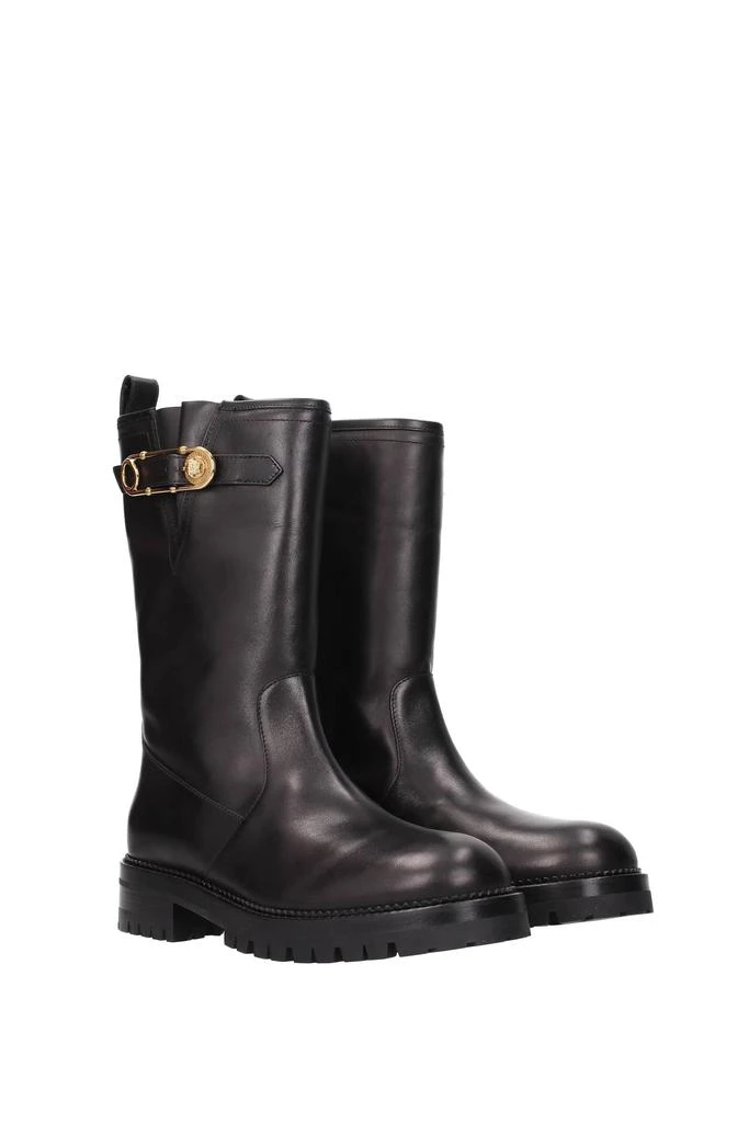 商品Versace|Ankle boots Leather Black,价格¥4826,第2张图片详细描述