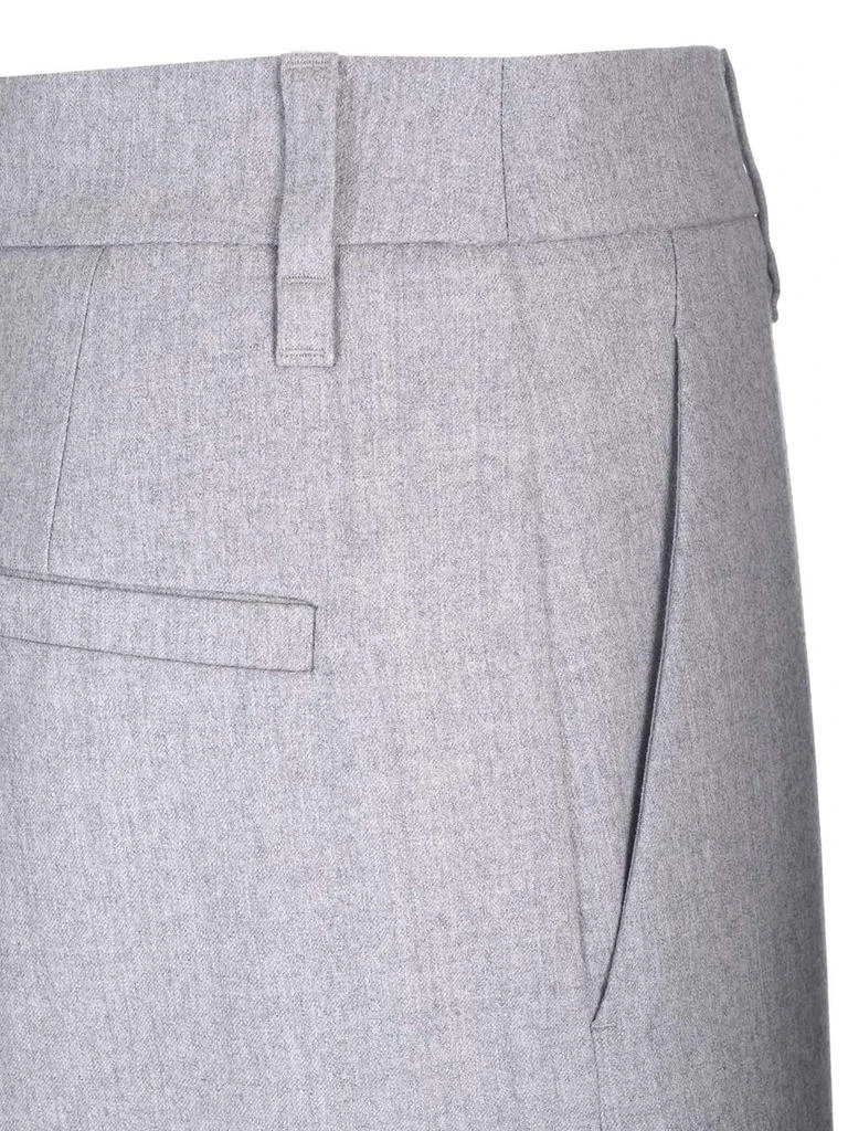 商品Brunello Cucinelli|Brunello Cucinelli High-Waist Wide-Leg Trousers,价格¥5445-¥6596,第4张图片详细描述