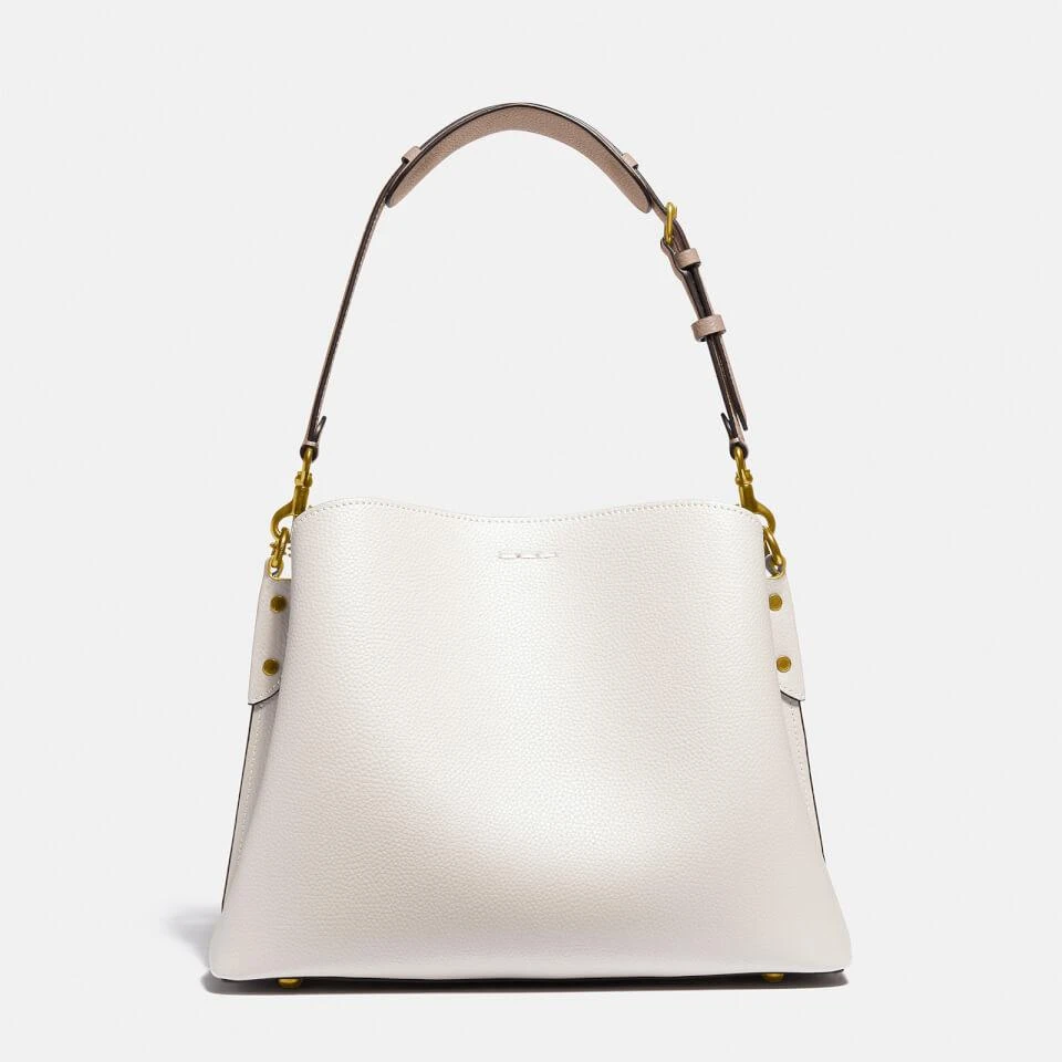 Coach Colorblock Willow Pebble-Grain Leather Shoulder Bag 商品