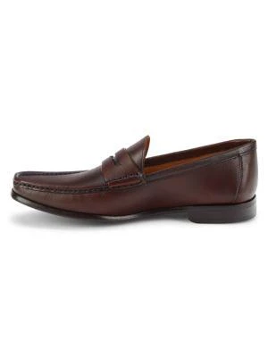 商品Massimo Matteo|Leather Penny Loafers,价格¥795,第4张图片详细描述