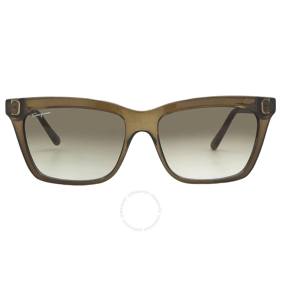 商品Salvatore Ferragamo|Green Gradient Square Ladies Sunglasses SF1027S 315 55,价格¥422,第1张图片