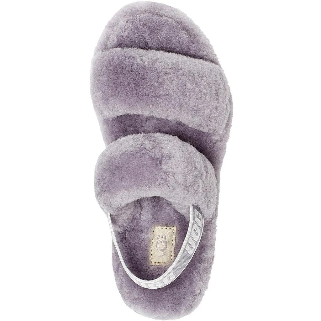 Ugg Womens Oh Yeah Shearling Open Toe Slip-On Slippers 商品